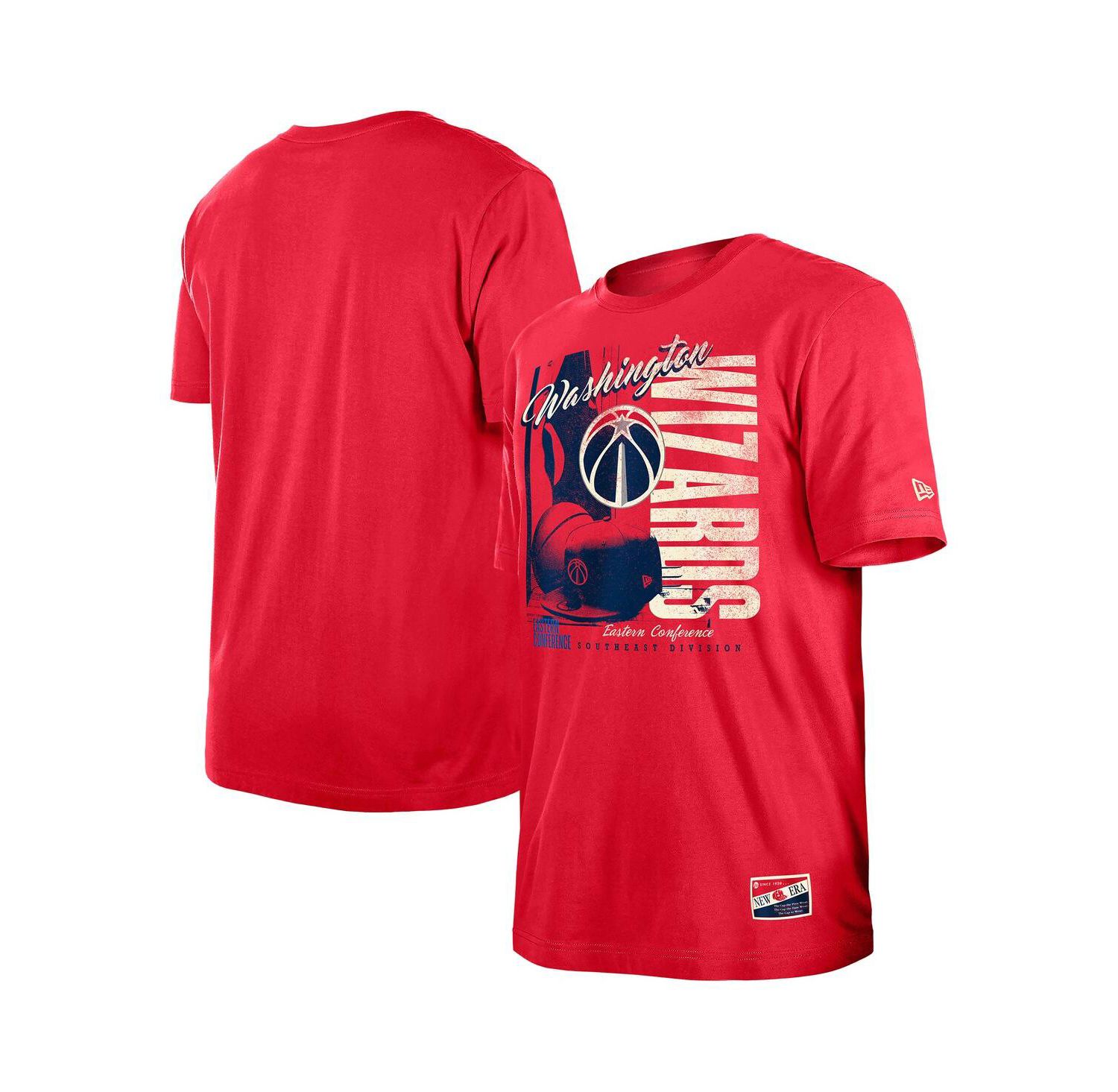 Men's Red Washington Wizards Distressed Throwback Vintage Color Pack T-Shirt