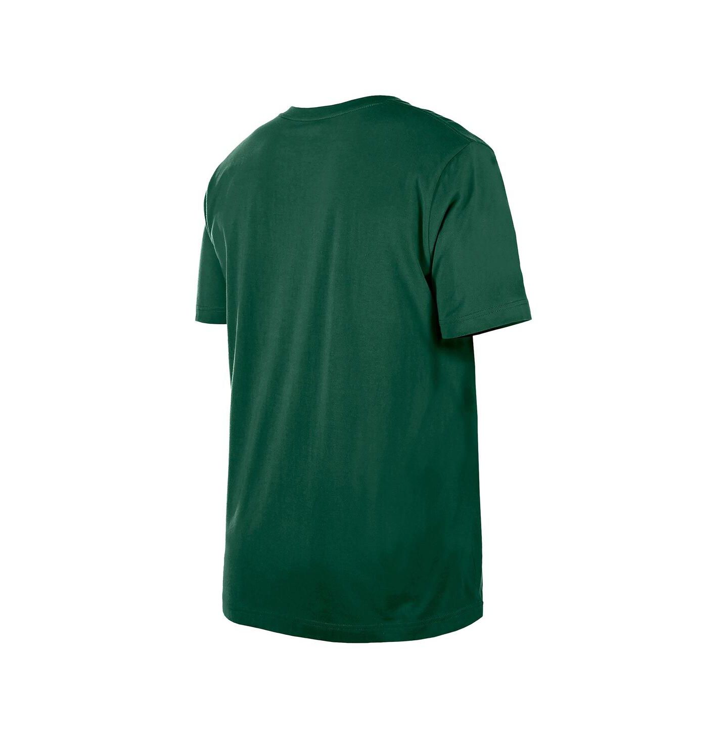 Мужские футболки New Era Hunter Green Milwaukee Bucks Distressed Throwback Vintage Color Pack — фото 3