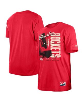 New Era - Men's Red Houston Rockets Distressed Throwback Vintage Color Pack T-Shirt