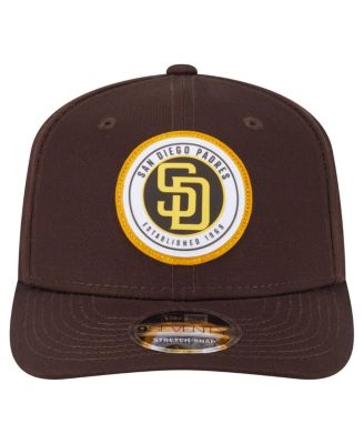 Men's Brown San Diego Padres Circle Patch 9SEVENTY Stretch-Snap Hat