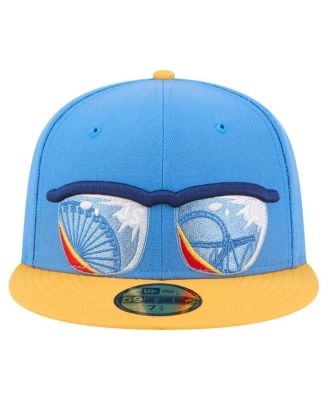Men's Blue/Yellow Jersey Shore BlueClaws Authentic Collection 59FIFTY Fitted Hat
