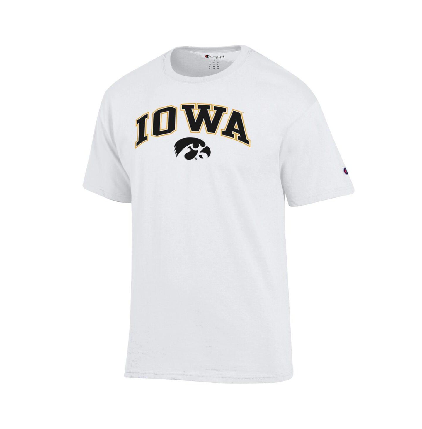 Мужская футболка Champion White Iowa Hawkeyes Arched Logo — фото 2
