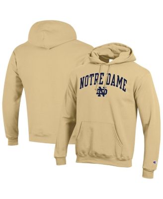 Champion - Men's Gold Notre Dame Fighting Irish Arched Logo Fleece Pullover Hoodie