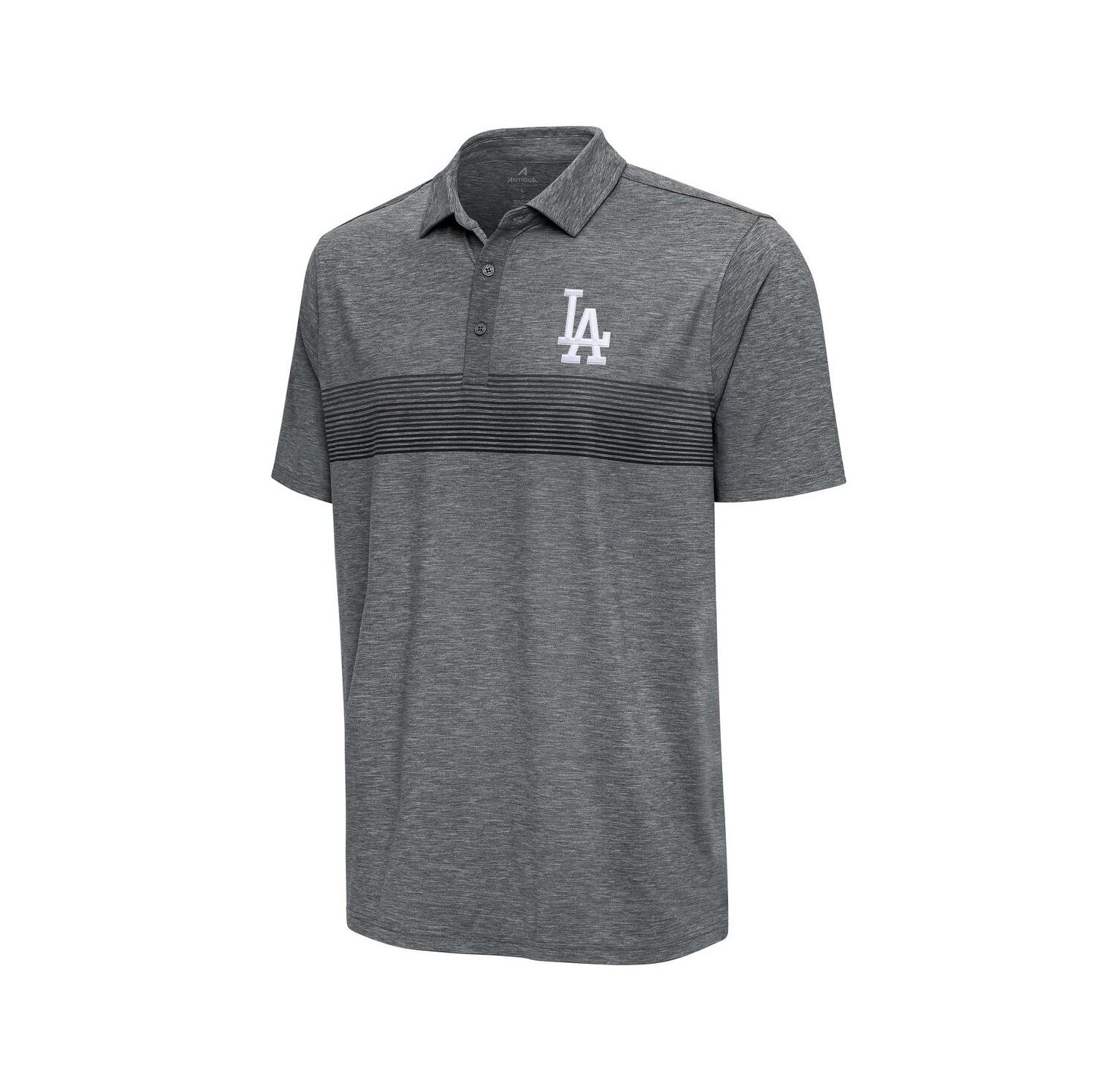 Men's Pewter Los Angeles Dodgers Dashing Polo Shirt