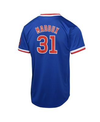 Big Boys and Girls Greg Maddux Royal Chicago Cubs Cooperstown Collection Limited Jersey