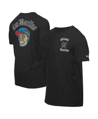 New Era - Men's Black Miami Marlins Sugar Skulls T-Shirt