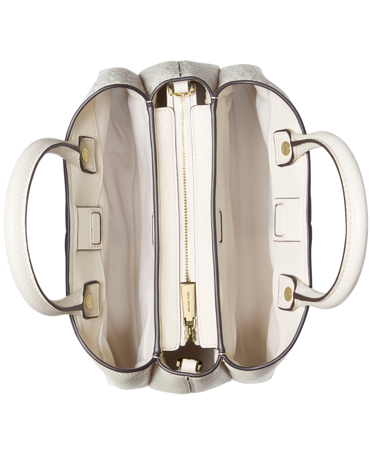 Michael Kors Michael  Flora Medium Satchel In White