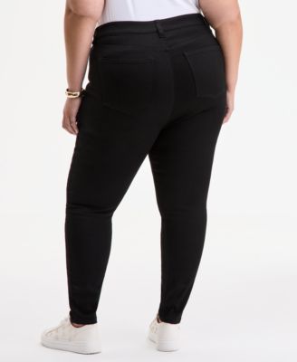Trendy Plus Size High-Rise Skinny Ankle Jeans