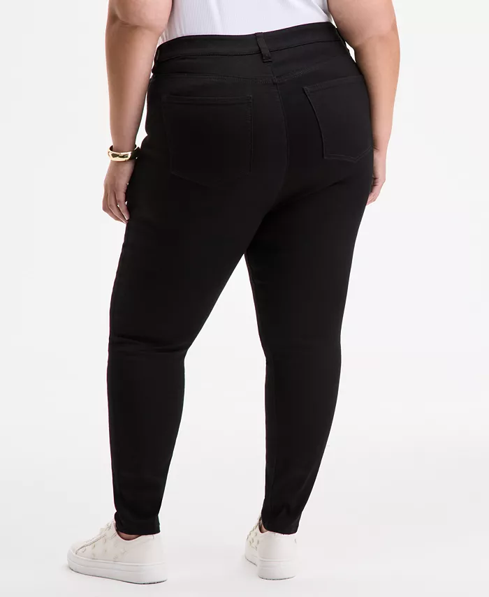 Trendy Plus Size High-Rise Skinny Ankle Jeans - thumbnail 8