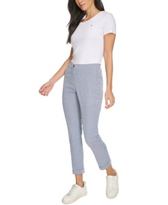 Women's Montauk Chino Mid-Rise Straight-Leg Pants 