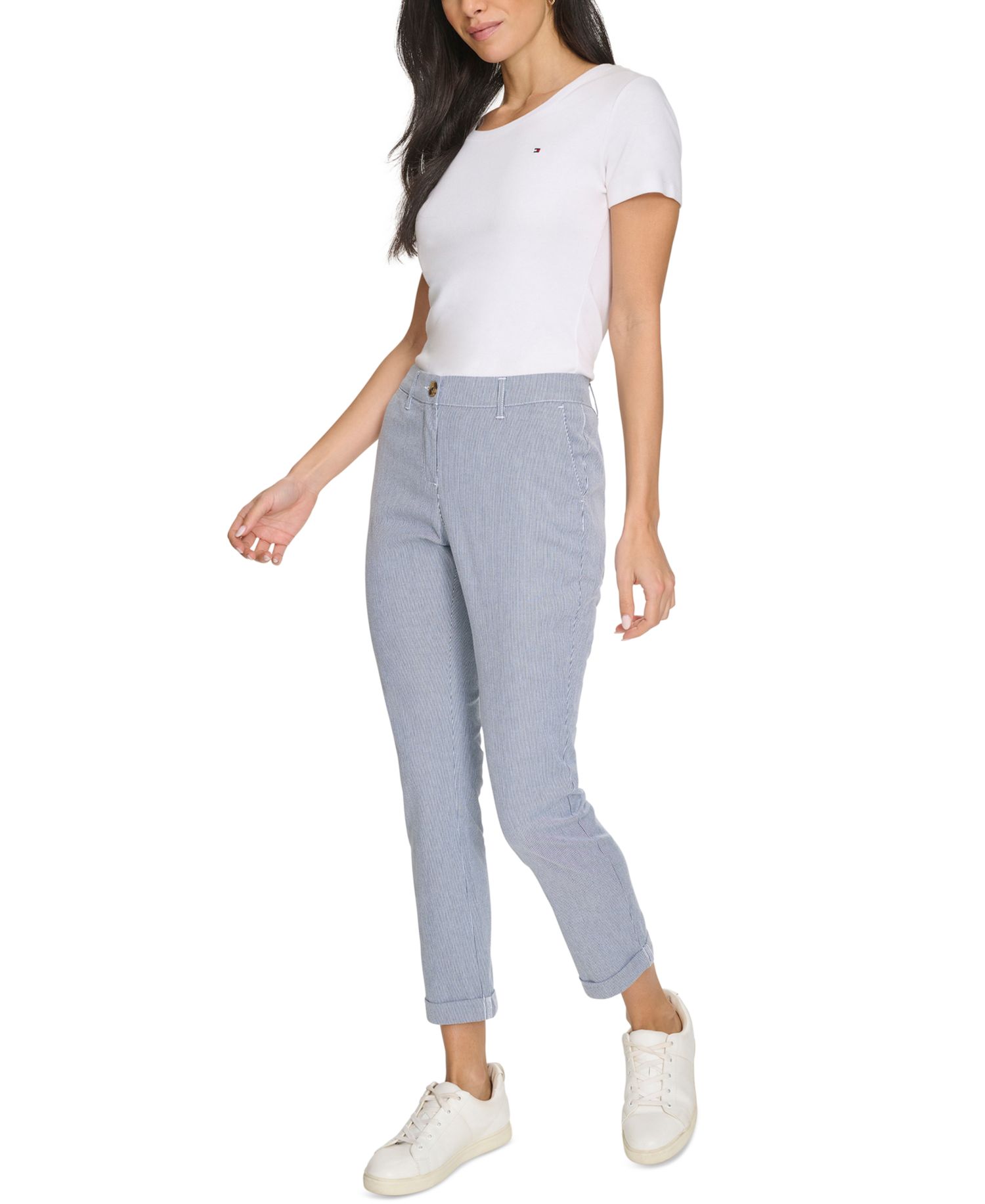 Women's Montauk Chino Mid-Rise Straight-Leg Pants
