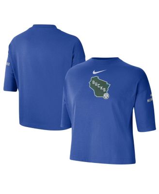 Nike - Women's Royal Milwaukee Bucks 2024/25 City Edition Courtside Boxy T-Shirt