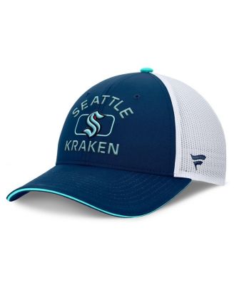 Fanatics - Men's Deep Sea Blue/White Seattle Kraken Authentic Pro Rink Trucker Hat