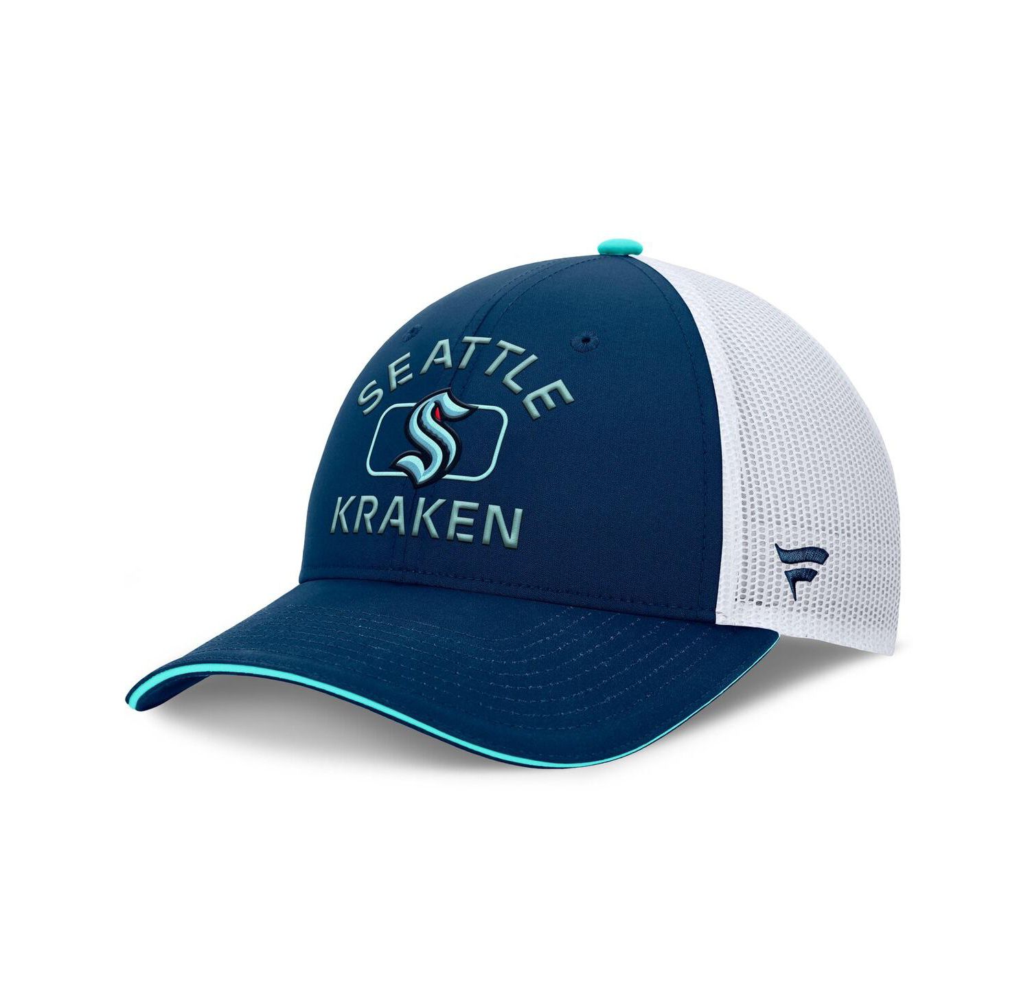 Men's Deep Sea Blue/White Seattle Kraken Authentic Pro Rink Trucker Hat