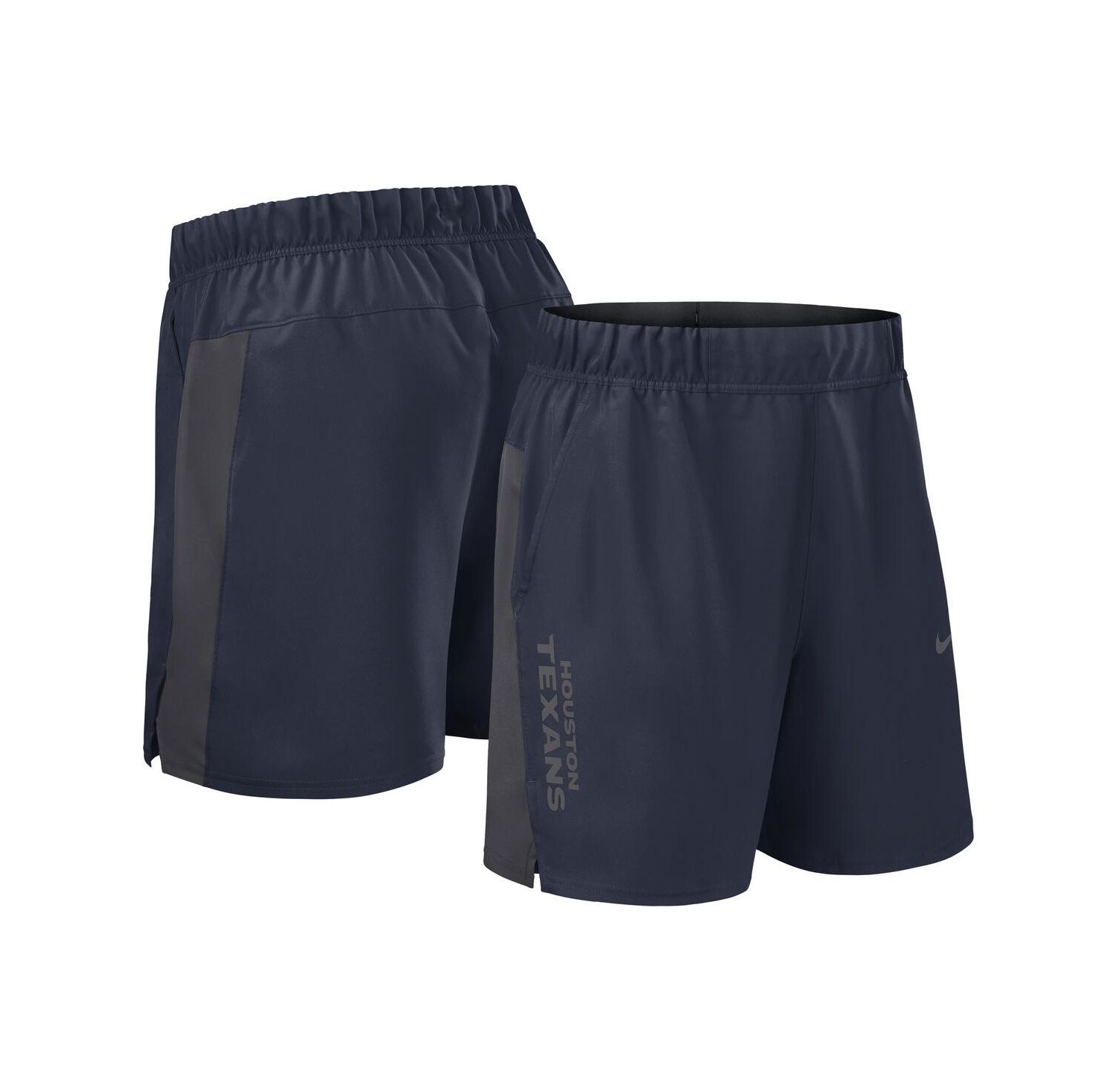Men's Navy Houston Texans Woven Victory Performance Shorts