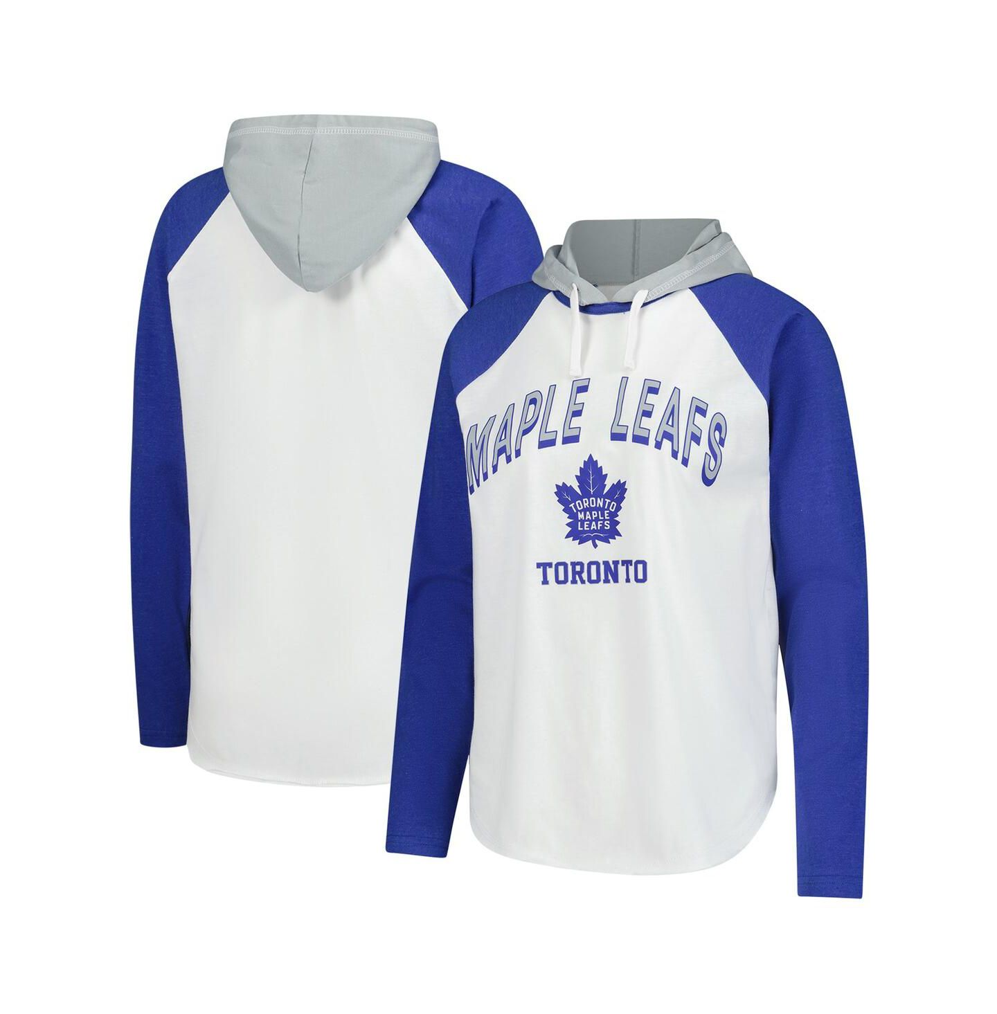 Женское худи G-III 4Her by Carl Banks White Toronto Maple Leaf's VIP Raglan Long Sleeve T-Shirt — фото 1
