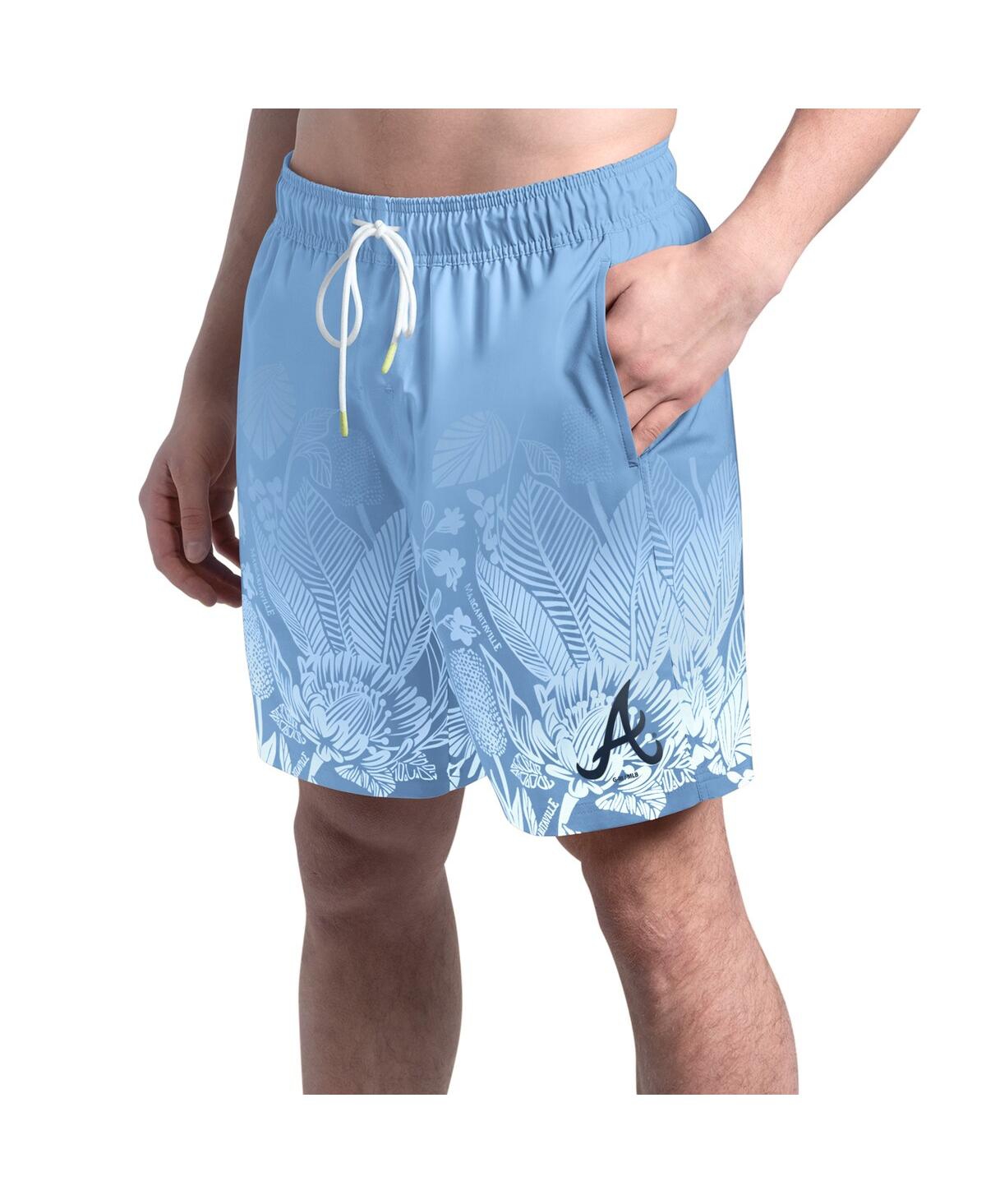 Men's Blue Atlanta Braves Lagoon Fiesta Swim Shorts - Blue