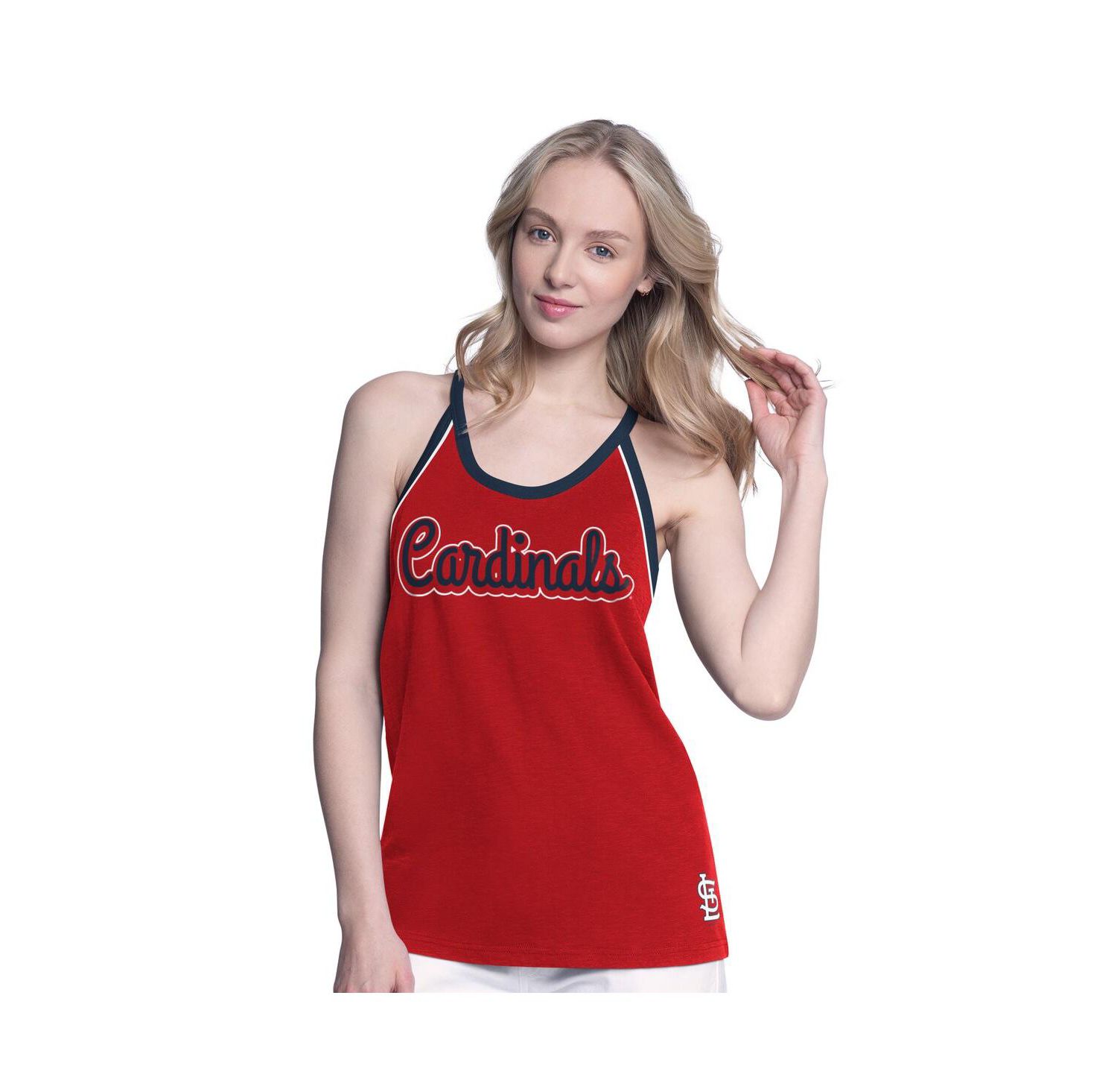 Women's Red St. Louis Cardinals Curveball Racerback Tank Top