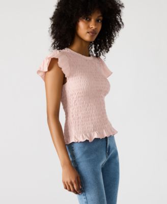 Women's Smocked Ruffle Cecilie Top