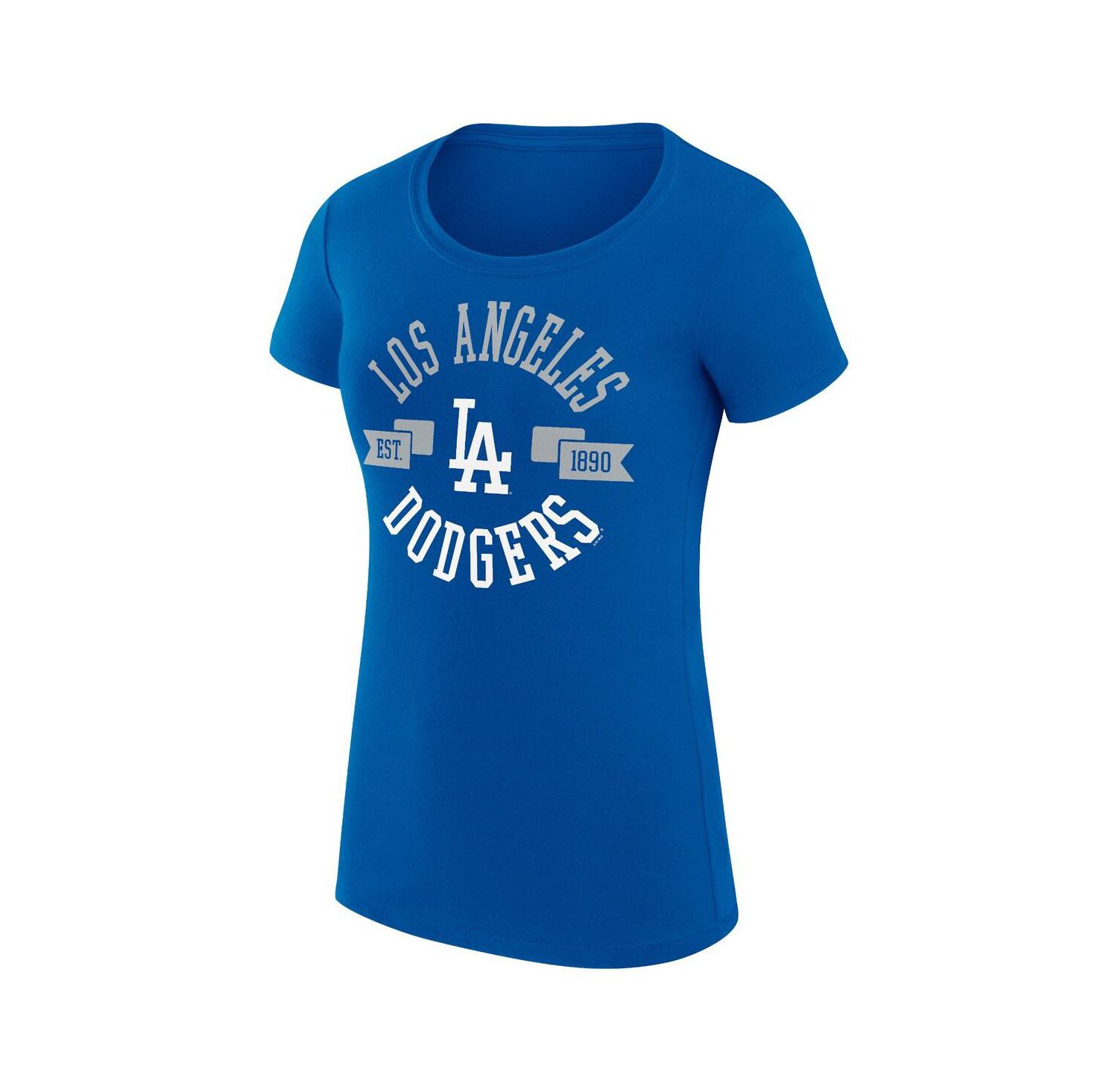 Women's Royal Los Angeles Dodgers City Graphic Fitted T-Shirt