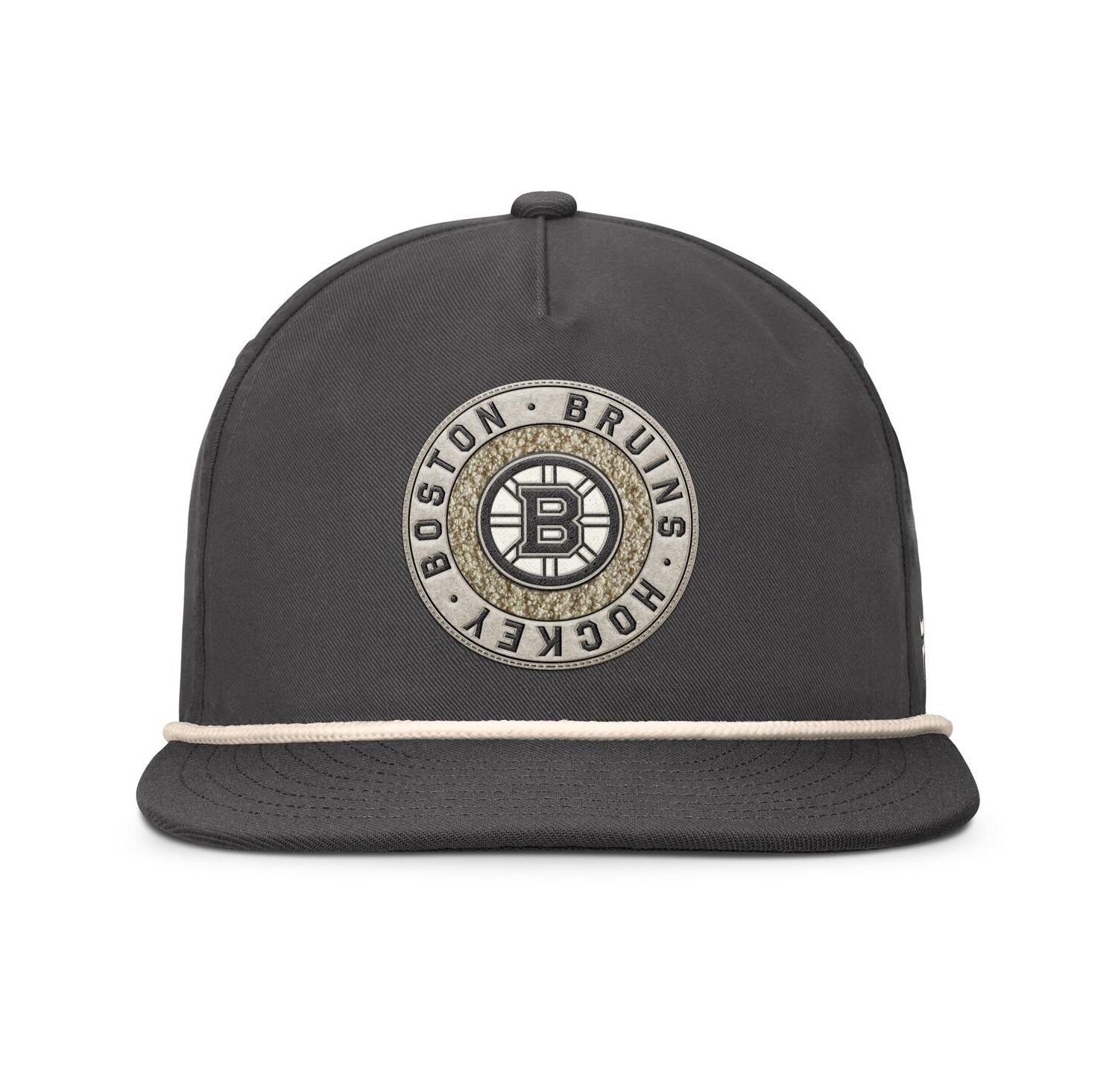 Men's Charcoal Boston Bruins Closer Adjustable Hat