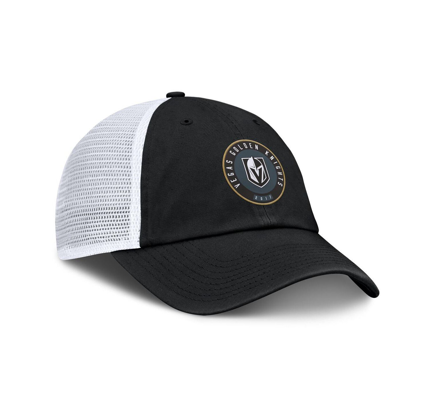 Men's Black/White Vegas Golden Knights Averie Trucker Adjustable Hat