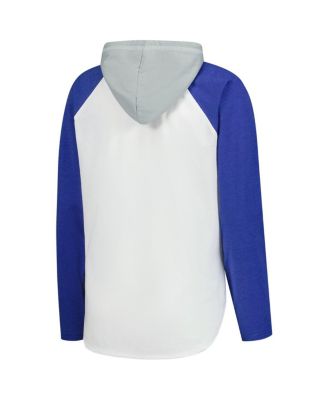 Women's&nbsp;White Toronto Maple Leaf's VIP Raglan Long Sleeve Hoodie T-Shirt