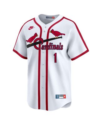 Men's Ozzie Smith White St. Louis Cardinals Throwback Cooperstown Collection Limited Jersey