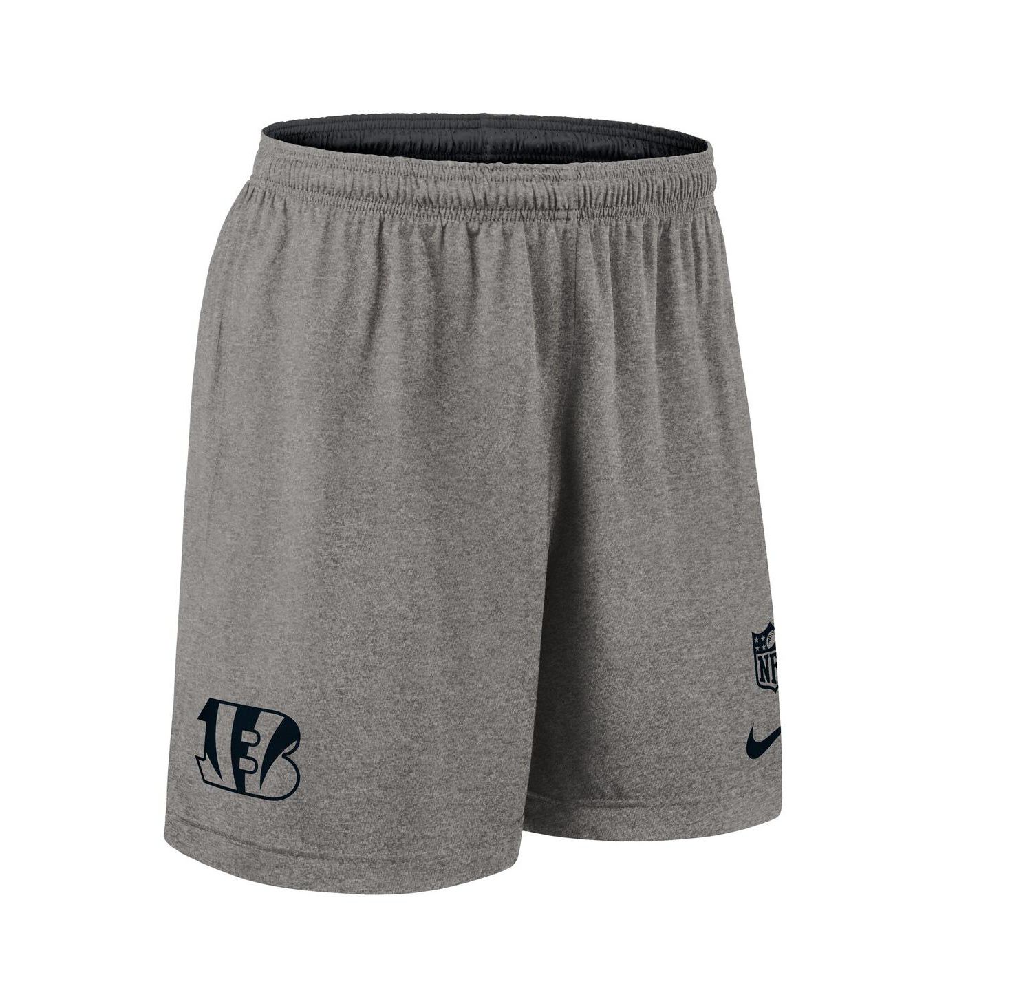 Men's Black Cincinnati Bengals Sideline Reversible Performance Shorts