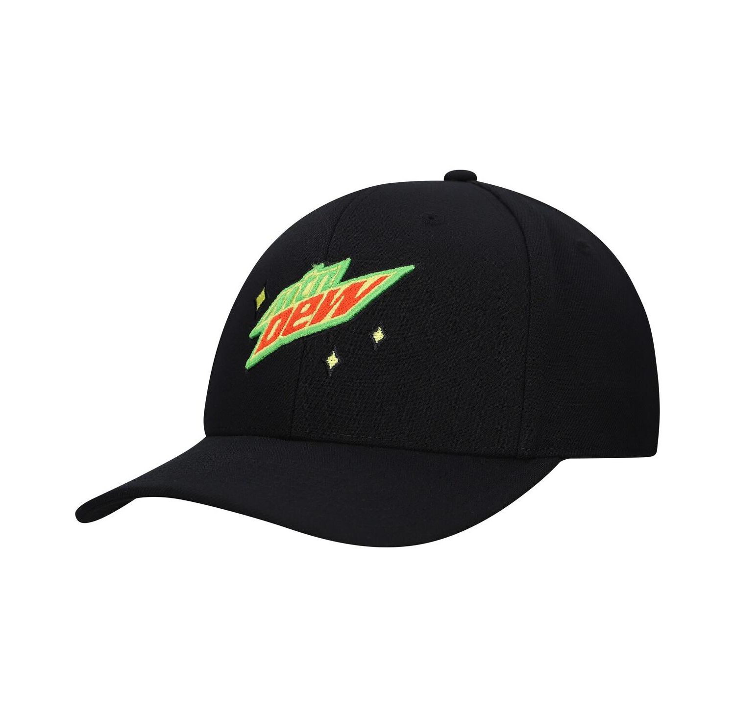 Men's Black Mountain Dew The Dew Neon Adjustable Hat