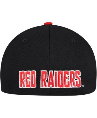 Men's Black/Red Texas Tech Red Raiders Reflex Two-Tone Flex Hat