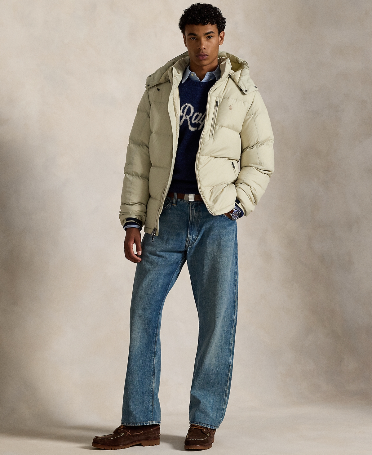 Polo Ralph Lauren Nylon Insulated Down Jacket In White
