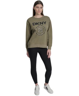 Women's Medallion-Logo Crewneck Sweatshirt