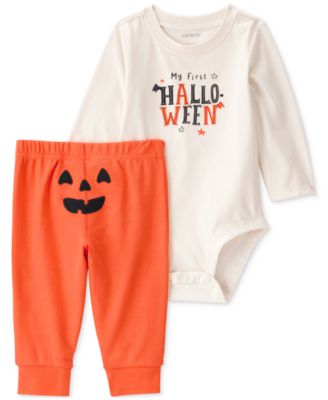 Carter's - Baby 2-Pc. My First Halloween Long Sleeve Bodysuit & Pants Set