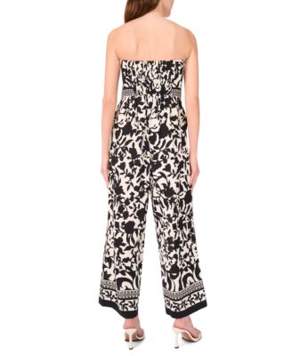 Women's Strapless Straight-Leg Jumpsuit
