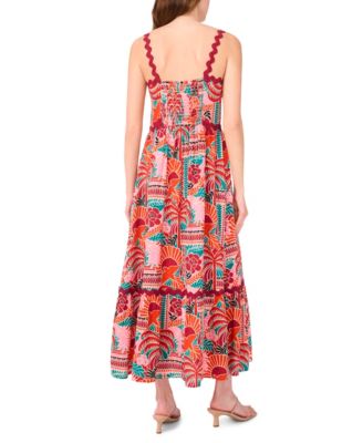 Women's Sleeveless Square-Neck Maxi Dress