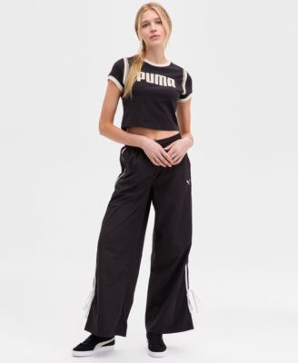 Puma Womens Baby T Shirt Track Pants In Pink