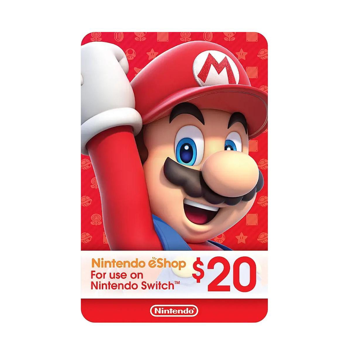 Nintendo Switch Neon Red & Blue Oled Console with Mario + Rabbids Sparks of Hope Cosmic Edition, Nintendo $20 eShop Gift Card