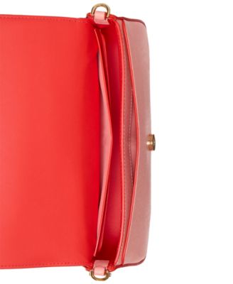 Serena Pop Trim Chain Leather Wallet