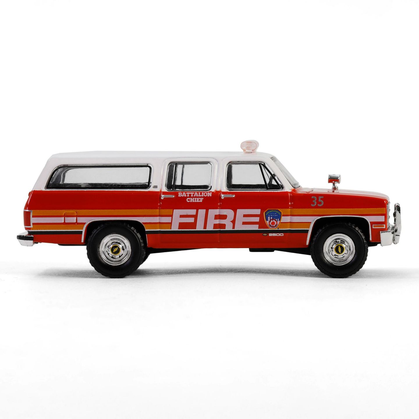 Детская игрушка Greenlight 1/64 1991 Suburban Fdny Battalion Chief Diecast Collectible Toy Vehicle, 30501 — фото 3