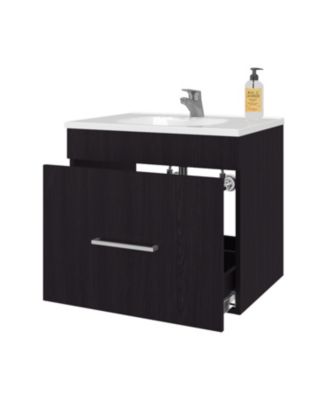 Story Floating Bathroom Vanity Set with Sink and Single Drawer