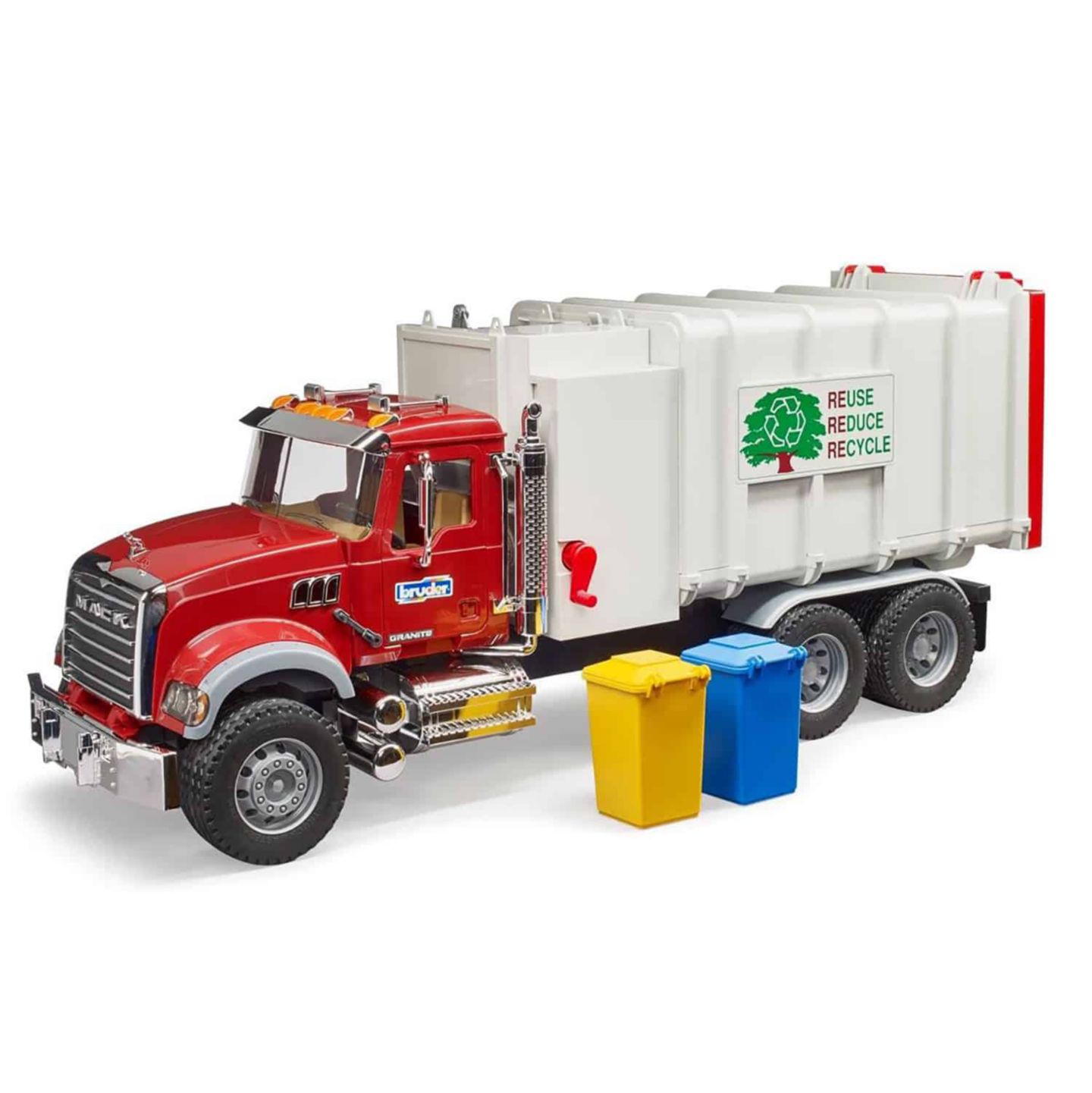 Детская игрушка Bruder 1/16 Mack Granite Side Loading Garbage Truck — фото 2
