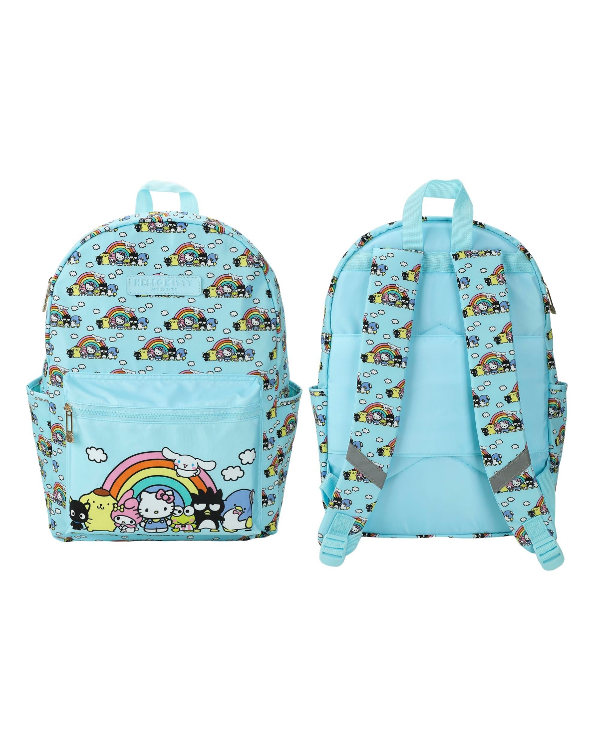 And Friends Favorite Characters Adult 16.5&#x201D; Nylon Travel Backpack - Hello kitty favorite characters