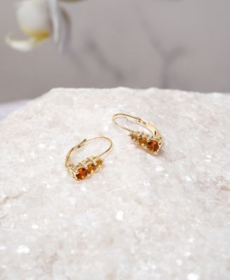 Citrine Graduated Drop Earrings (3/8 ct. t.w.) in 10k Yellow Gold