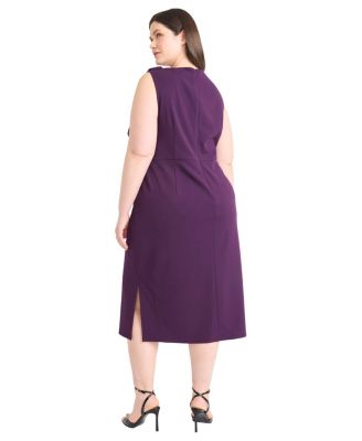 Plus Size Sleeveless A-Line Dress