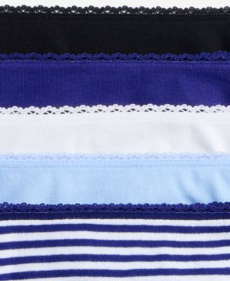 Women's 5-Pc. Cotton Ribbed Bikini Underwear, Macy's Exclusive