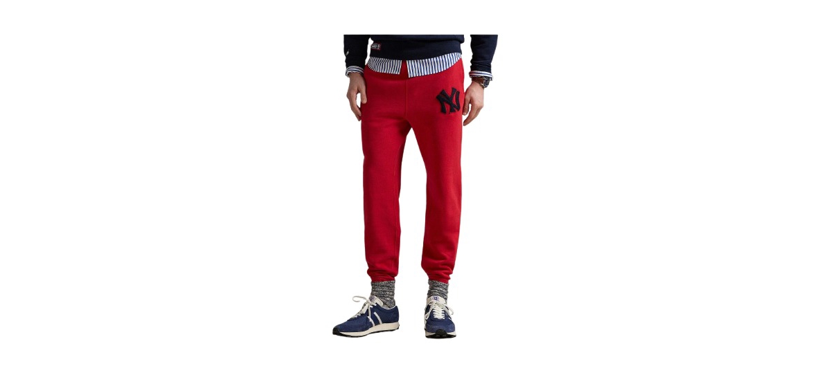 Men's Red Yankees Sweatpants - Red