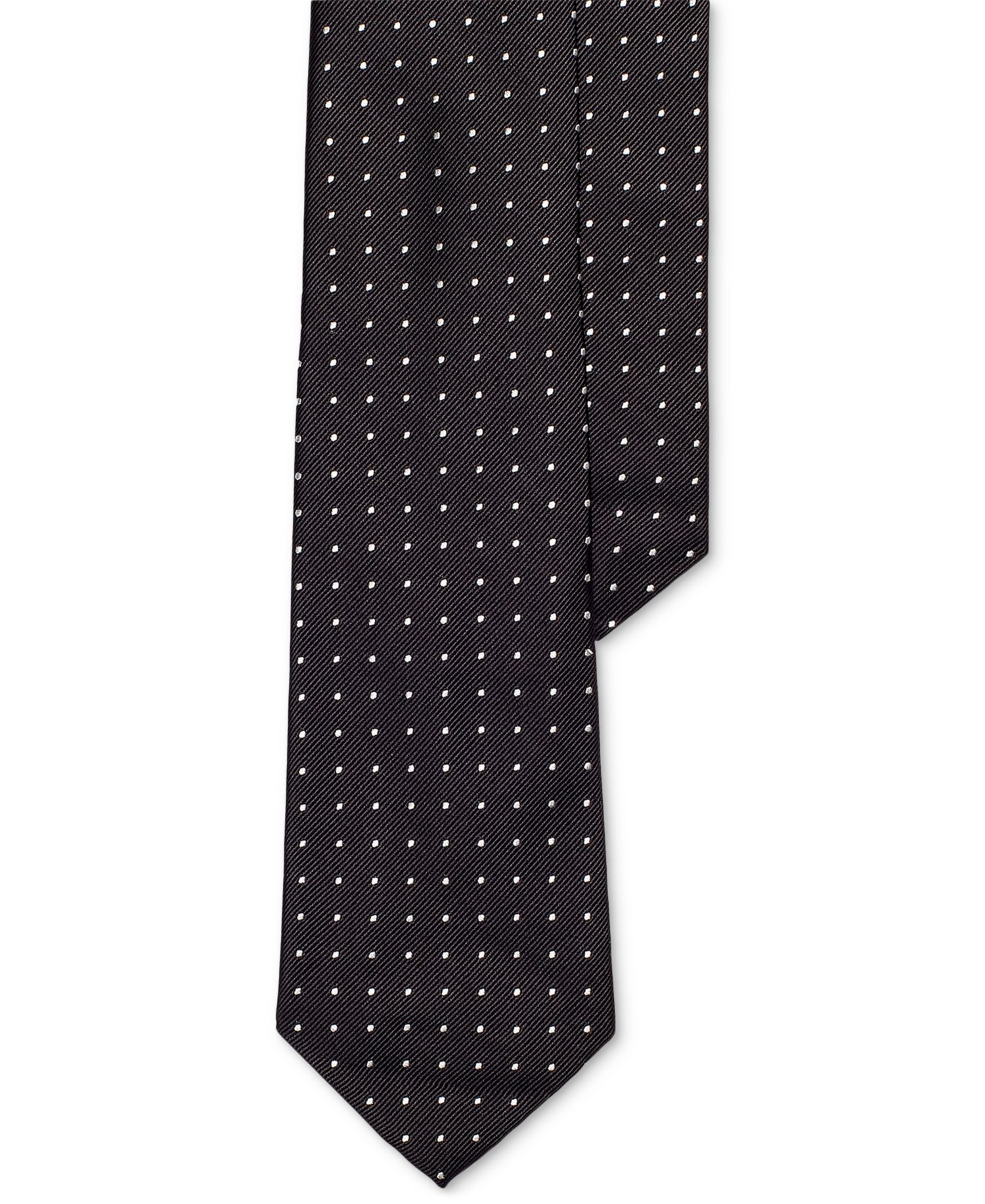 Men's Polka-Dot Silk Repp Tie