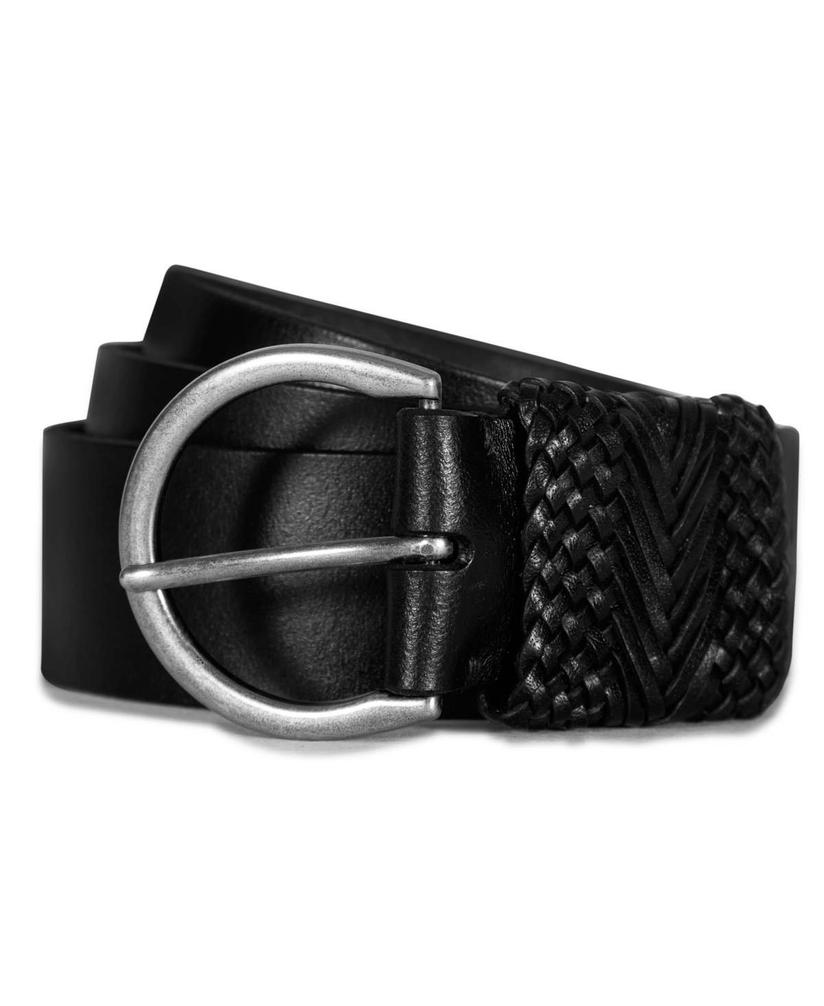 Women's Woven Keeper Belt - Brown