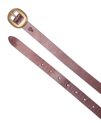 Women's Center Bar Leather Belt